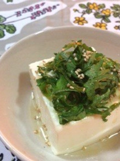 かんたん一品!大葉とごまのお豆腐-レシピのメイン写真