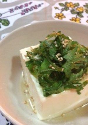 かんたん一品！大葉とごまのお豆腐-レシピのメイン写真