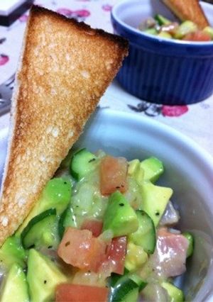 アボカドとシーフードのタルタル♪-レシピのメイン写真