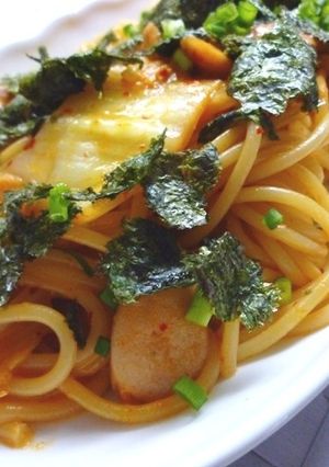 キムチのマイルドパスタ♡-レシピのメイン写真