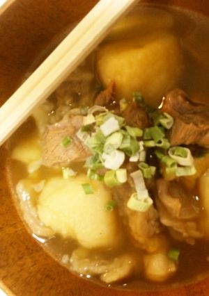 牛すじで芋煮!-レシピのメイン写真
