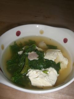 春だから、菜の花と豆腐のスープ♪-レシピのメイン写真