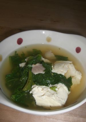 春だから、菜の花と豆腐のスープ♪-レシピのメイン写真