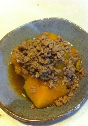 ウチのばあちゃんの味 カボチャのそぼろ煮-レシピのメイン写真