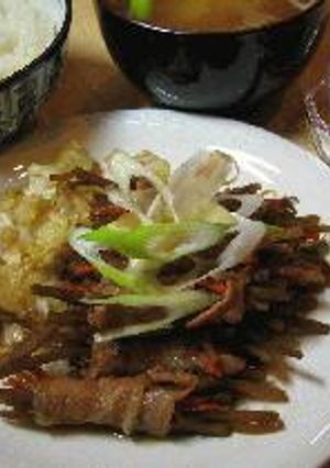ごぼうとにんじんの豚肉巻き焼き-レシピのメイン写真