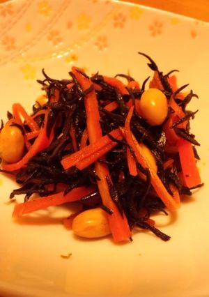 レンジで簡単ひじきの煮物♪-レシピのメイン写真