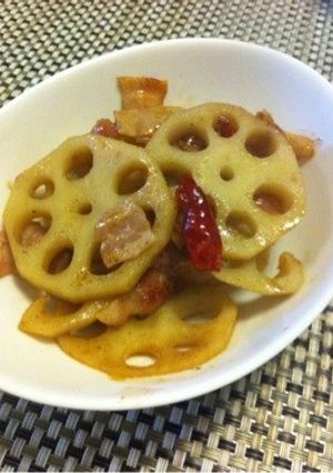れんこんとベーコンの洋風きんぴら-レシピのメイン写真