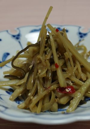 春香うどの皮のきんぴら-レシピのメイン写真