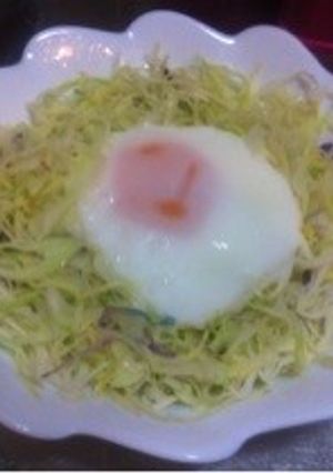 簡単!キャベツと卵で朝食!-レシピのメイン写真