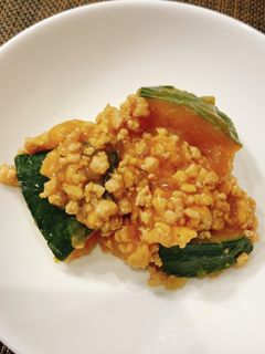 かぼちゃのそぼろあんかけ-レシピのメイン写真