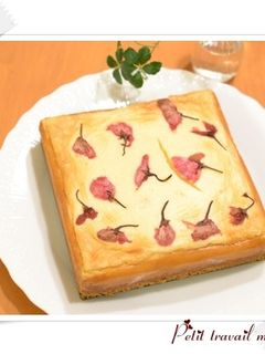 桜咲く*チーズケーキ-レシピのメイン写真
