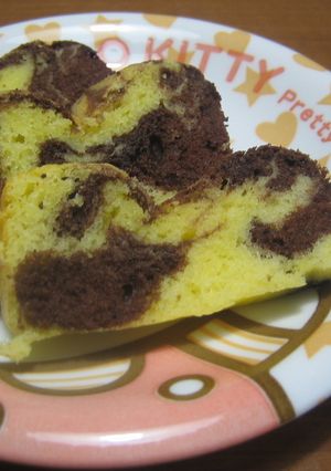 マーブルケーキ-レシピのメイン写真