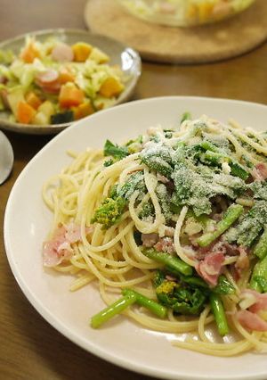 春の食材♪ なばなペペロン-レシピのメイン写真