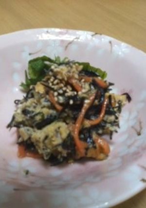 鉄分補給!ヘルシーひじきの千草焼き-レシピのメイン写真