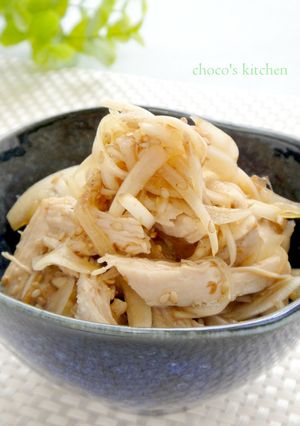 １０分♪新玉ねぎと蒸し鶏 酢醤油サラダ✿-レシピのメイン写真