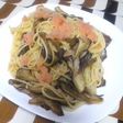 舞茸と明太子のパスタ
