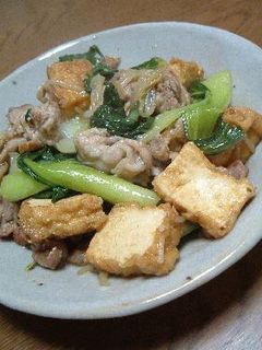 青梗菜と揚げ豆腐の*簡単*中華炒め-レシピのメイン写真