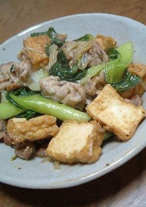 青梗菜と揚げ豆腐の＊簡単＊中華炒め-レシピのメイン写真