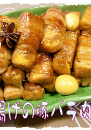 【厚揚げの豚バラ肉巻き　中華風味】♪-レシピのメイン写真