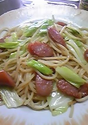 春キャベツとウインナー和風パスタ♪-レシピのメイン写真