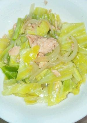 さけとキャベツの蒸し物-レシピのメイン写真