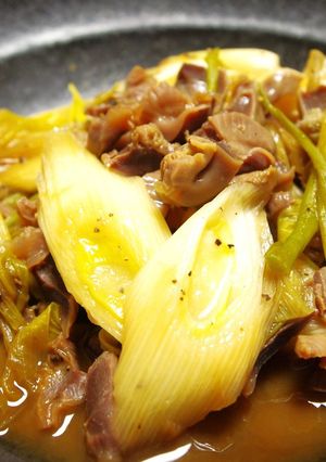 砂肝とネギの胡椒(コショウ)煮-レシピのメイン写真