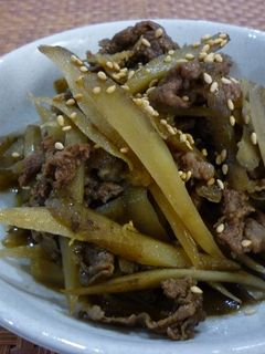 ごぼうと牛肉の煮物-レシピのメイン写真