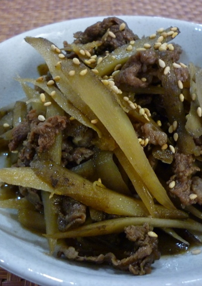 ごぼうと牛肉の煮物-レシピのメイン写真