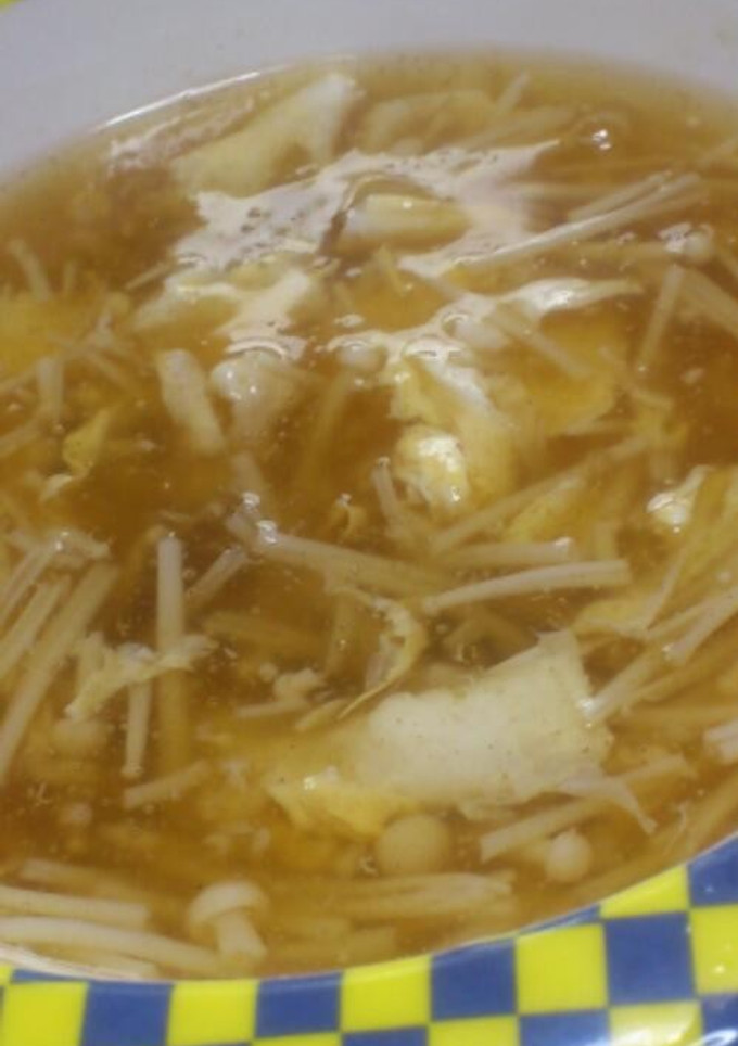 超簡単！！えのきと玉子のあんかけスープ-レシピのメイン写真