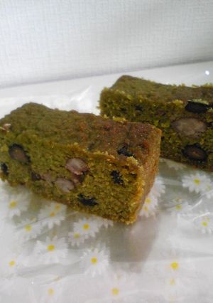 粉とバター不要！おからケーキ(抹茶)-レシピのメイン写真