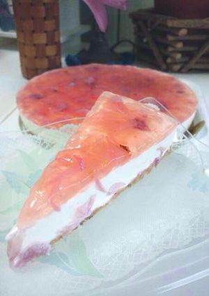 【春】桜のレアチーズケーキ-レシピのメイン写真