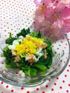 菜の花のミモザサラダ☆オーロラソース-レシピのメイン写真