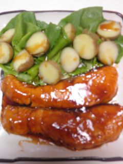 生サーモンの照り焼き・新じゃが添え-レシピのメイン写真