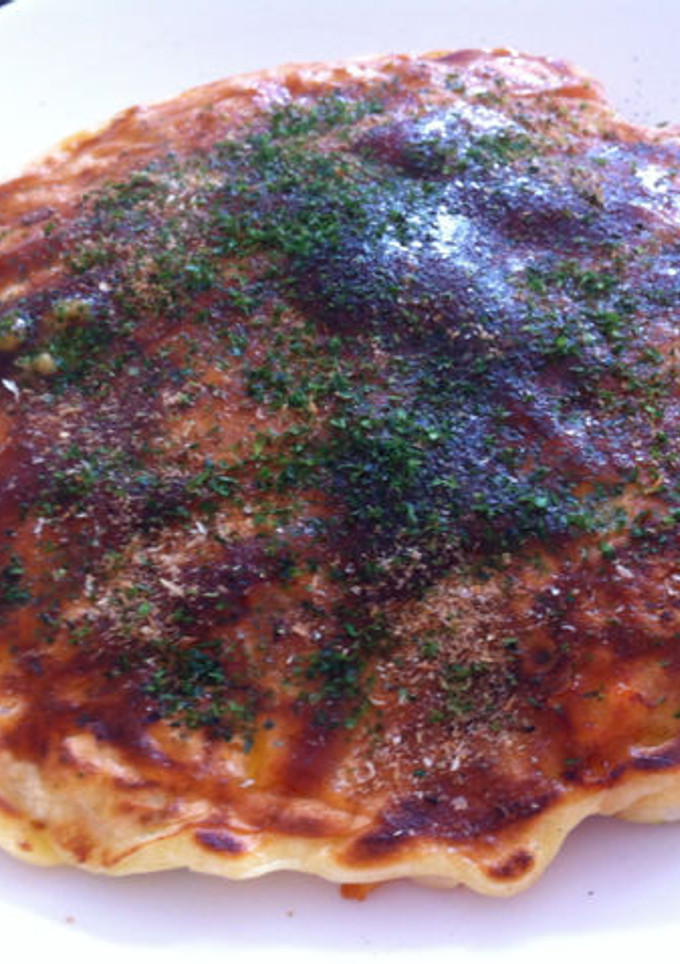 たこ焼きの残り具材と残りご飯でお好み焼き-レシピのメイン写真