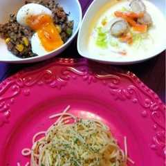 รูปของ お肉？帆立？お好きなパスタをどうぞ！