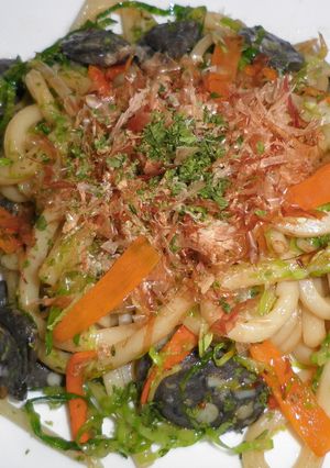 シーフランク（イカ）焼うどん-レシピのメイン写真