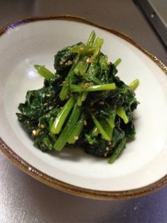 *ほうれん草のごま和え*-レシピのメイン写真