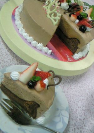【特別な日に!チョコレートムースケーキ】-レシピのメイン写真