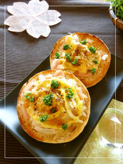 ハム×玉葱の レモン*カレートースト-レシピのメイン写真