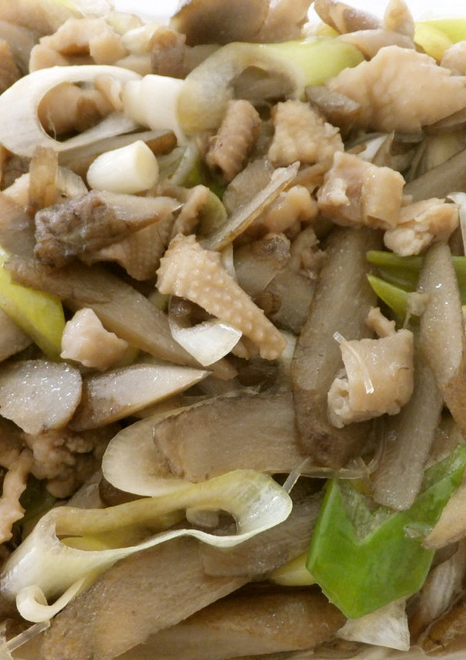 簡単★鶏皮＆ごぼうの煮付け-レシピのメイン写真