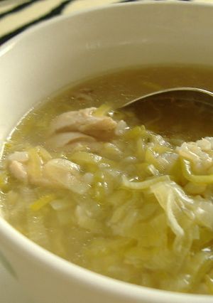 リークと鶏のスープ-レシピのメイン写真