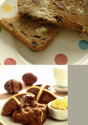 ホットクロスパン（トーストバージョン）-レシピのメイン写真
