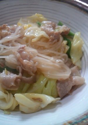 手抜きで焼きはるさめ-レシピのメイン写真