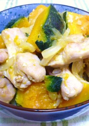 塩麹で旨味up! かぼちゃと鶏の生姜煮-レシピのメイン写真