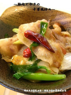 ■これは旨い!豚肉とねぎの中華風炒め■-レシピのメイン写真