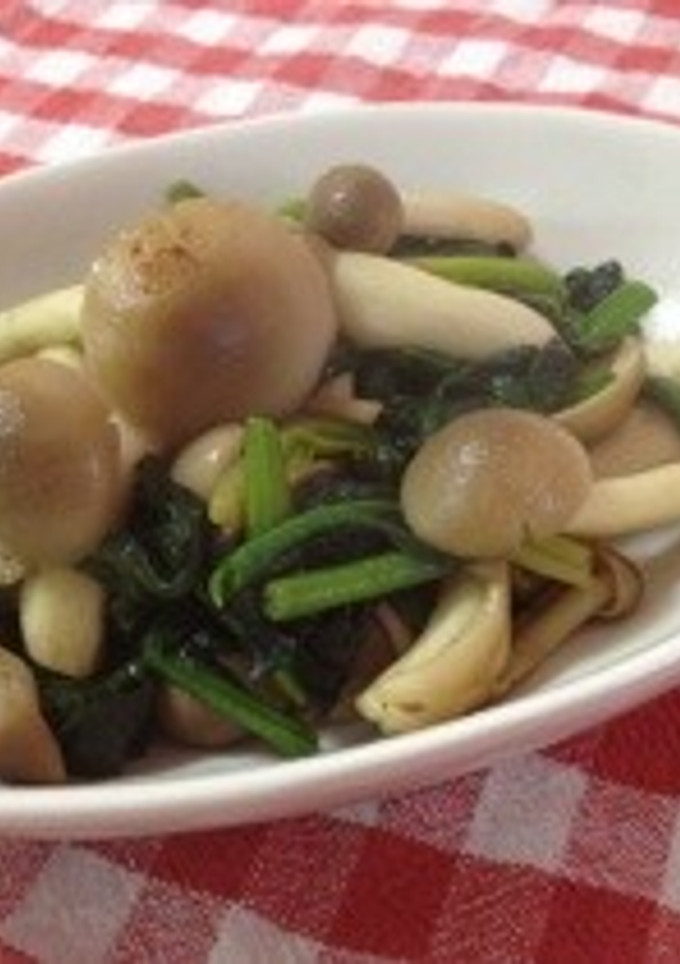 ほうれん草としめじのバターソテー-レシピのメイン写真