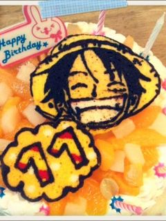 【ワンピースルフィ 誕生日ケーキ記録用】-レシピのメイン写真