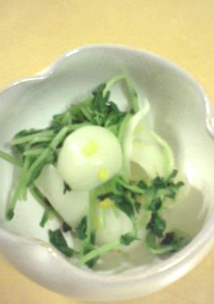 百合根と豆苗の柚子あえ-レシピのメイン写真