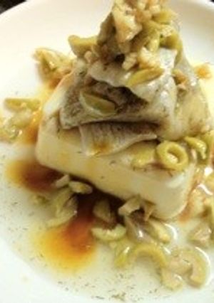 ニシン酢漬けとオリーブの冷豆腐-レシピのメイン写真