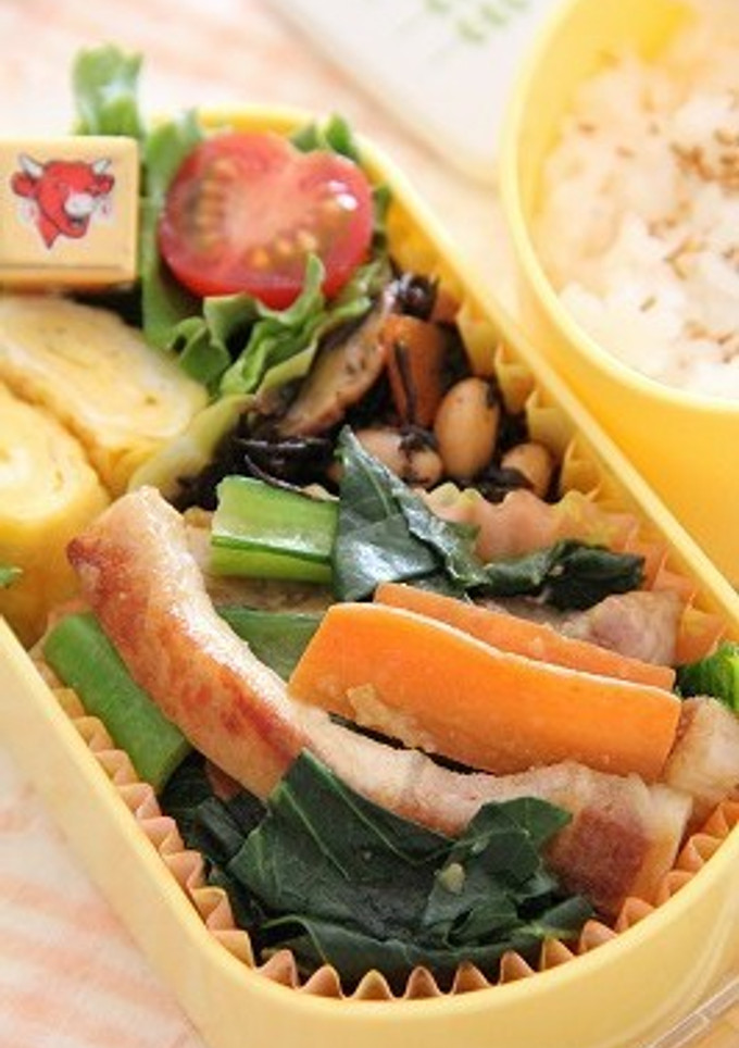 豚ロースと小松菜の柚子こしょうバター炒め-レシピのメイン写真